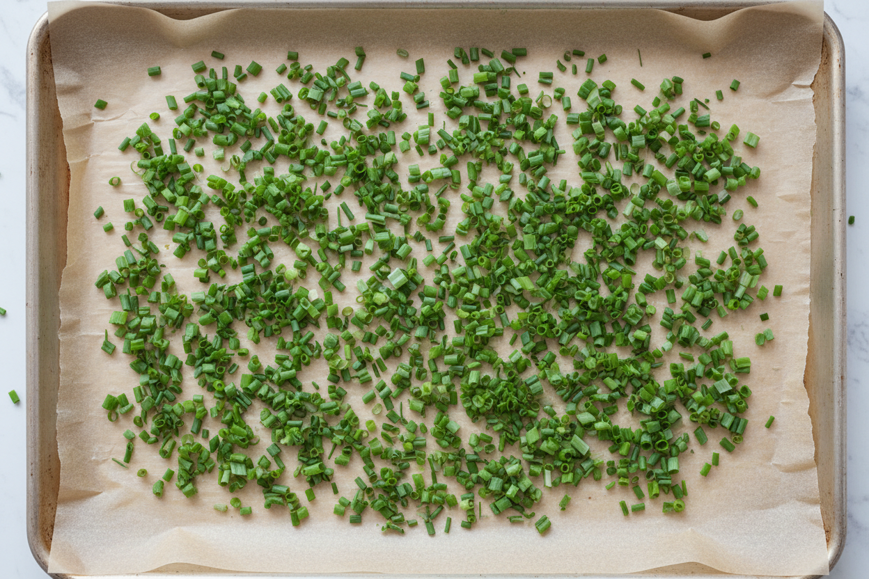How To Freeze Fresh Chives preparation step 2