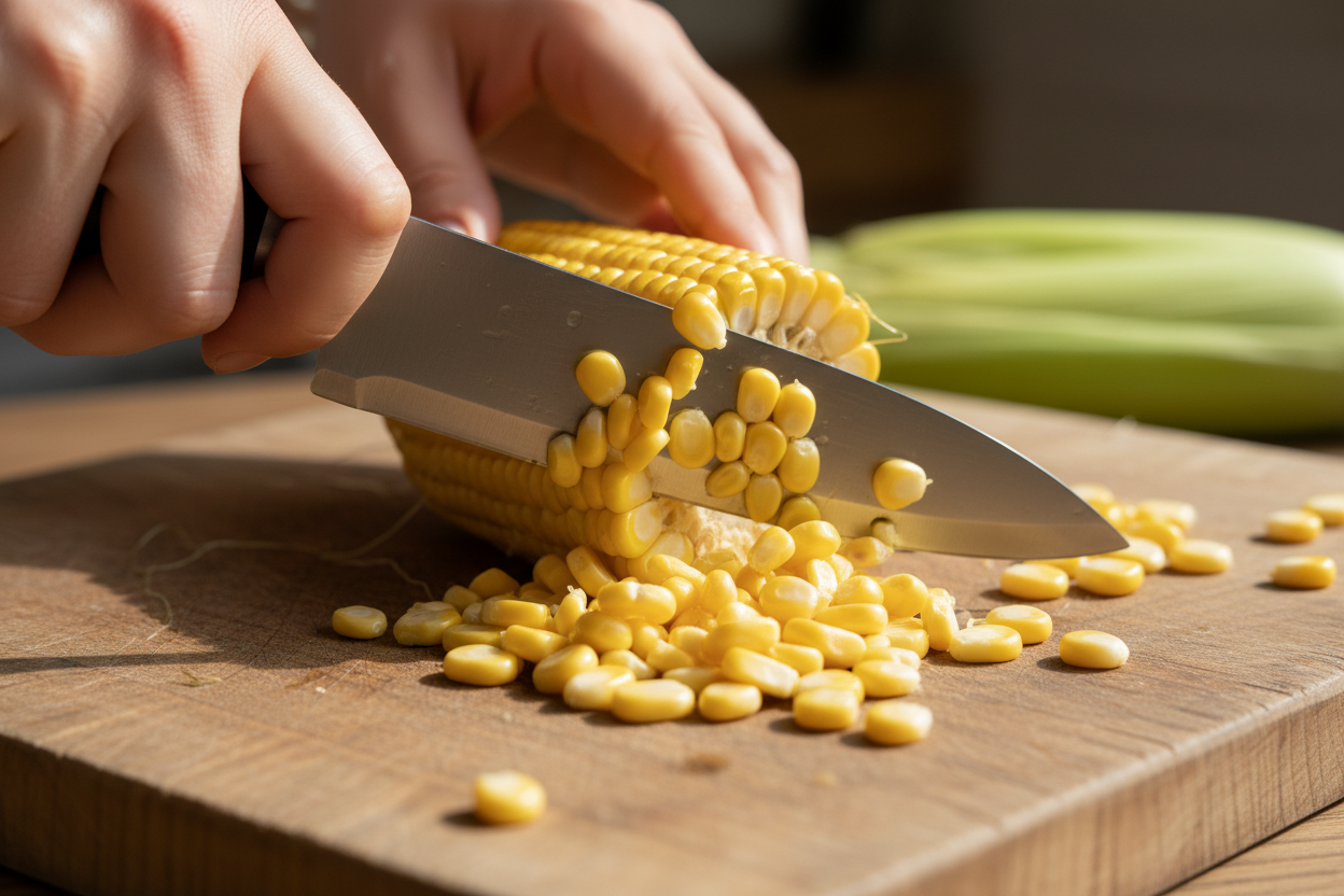 How to Freeze Fresh Corn preparation step 1