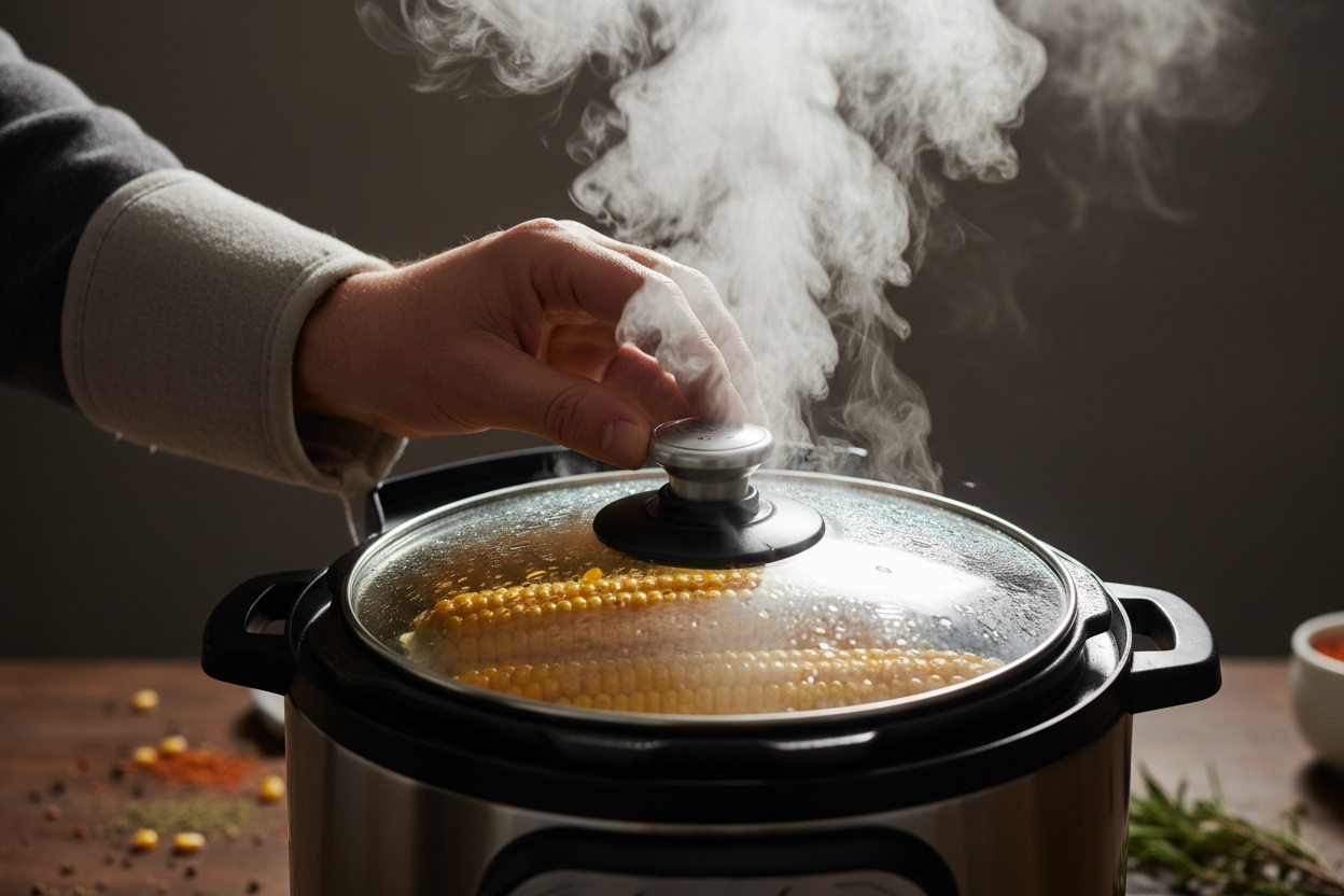 Instant Pot Corn on the Cob preparation step 2