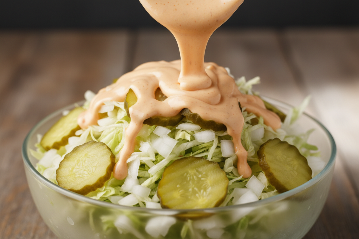 Keto Big Mac Smash Burgers preparation step 2