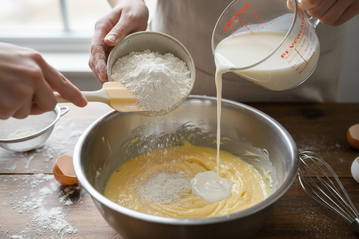 Lemon Cake preparation step 2