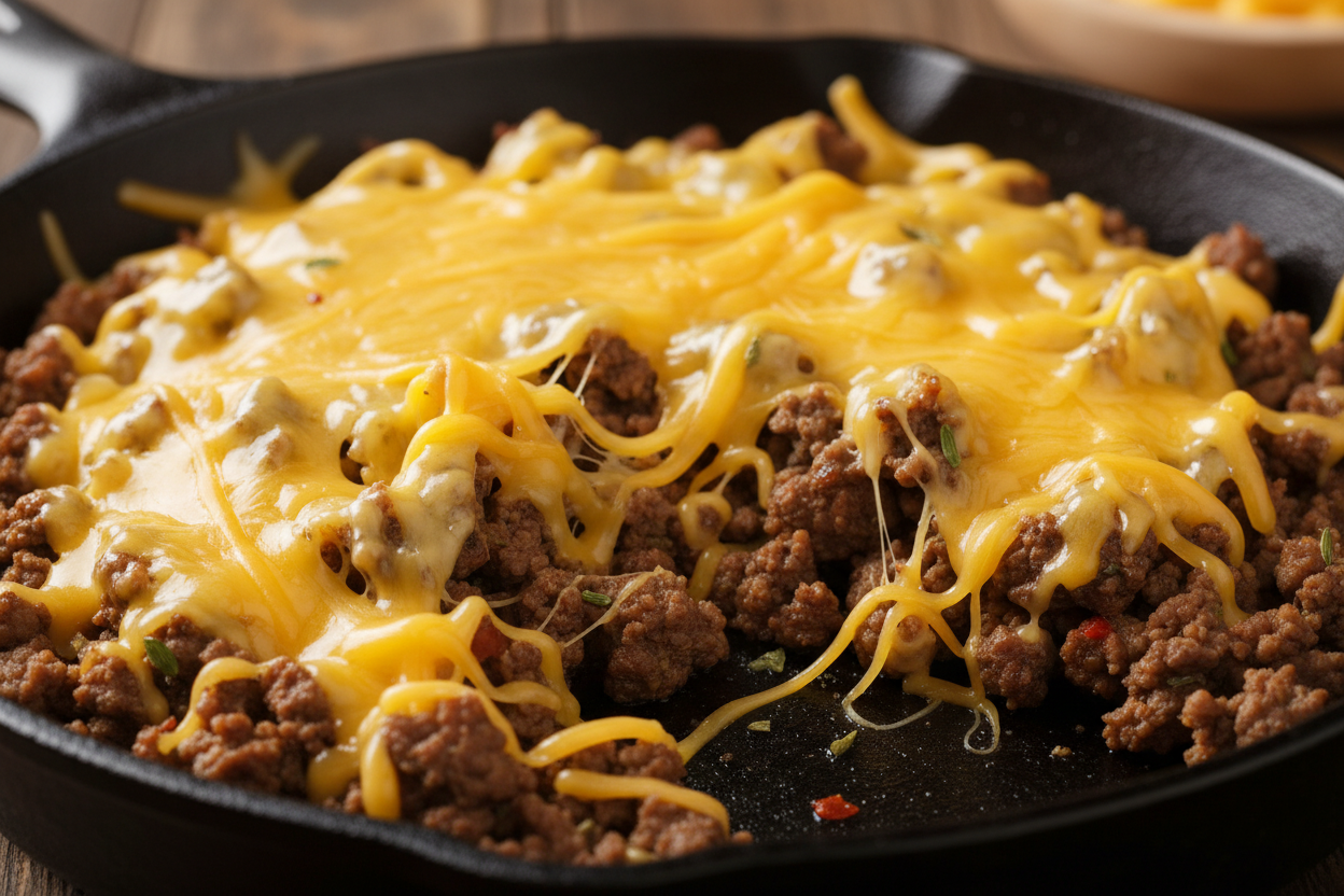 Loaded Burger Bowl preparation step 2