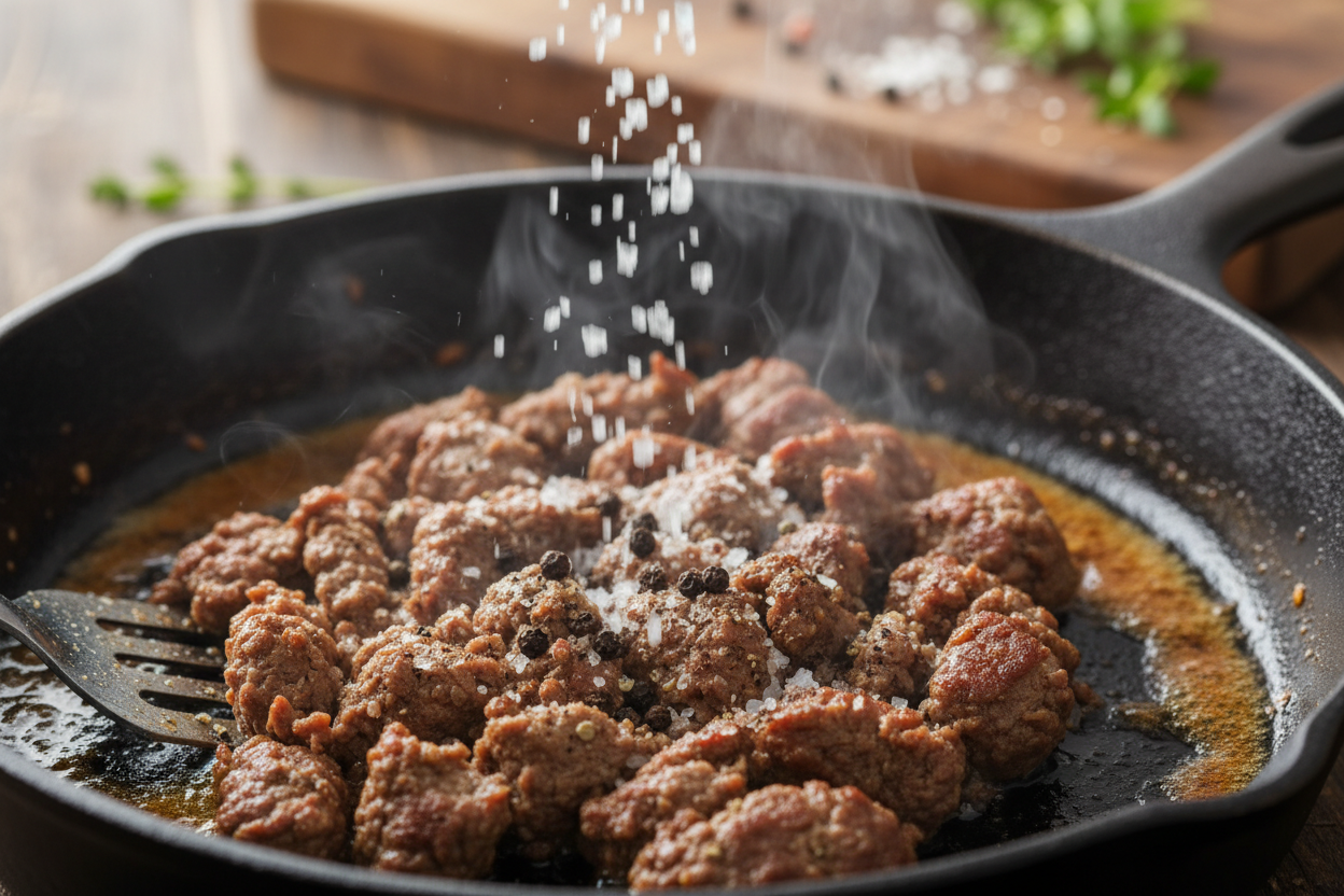 Low Carb Burger Bowls preparation step 1