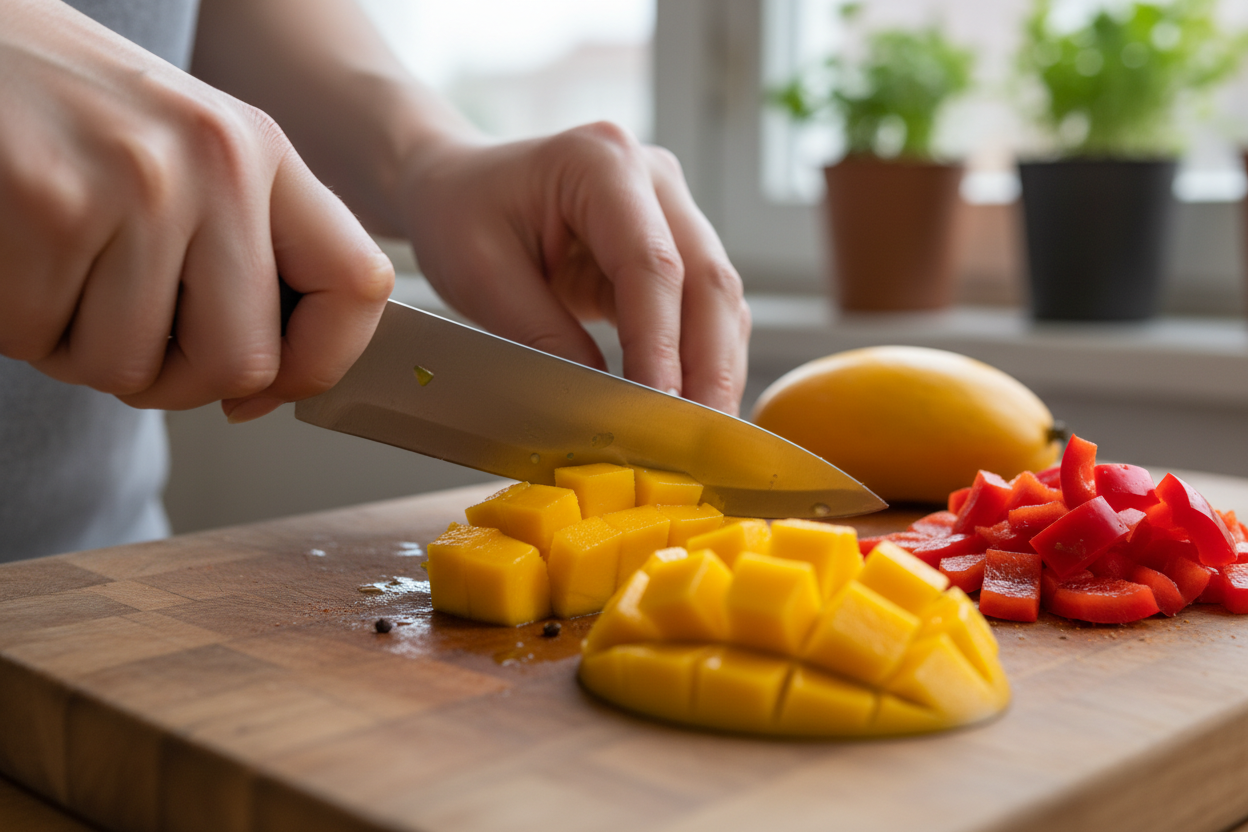 Mango Salsa Recipe With Lime And Cilantro preparation step 1