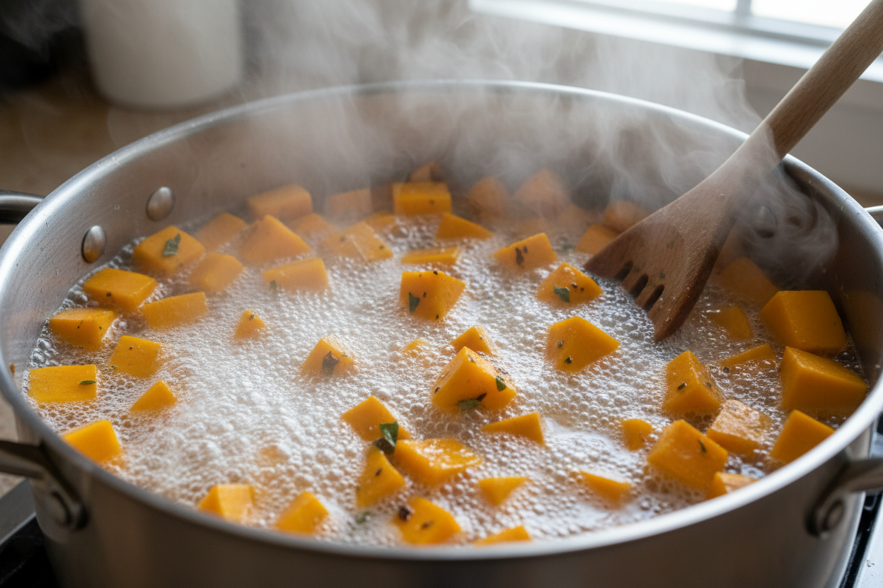 Mashed Butternut Squash preparation step 1