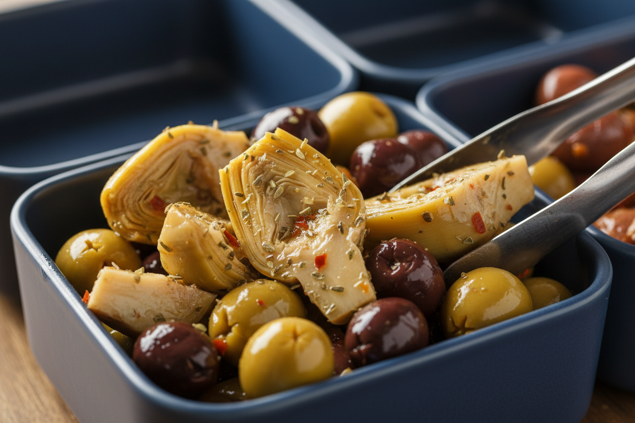 Mediterranean-Inspired Snack Box preparation step 2