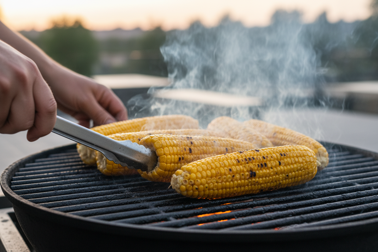 Mexican Street Corn on the Cob (Elote) preparation step 1
