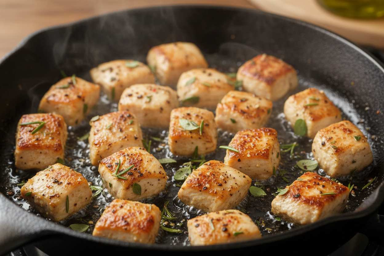 One Pot Boursin Chicken Orzo preparation step 1