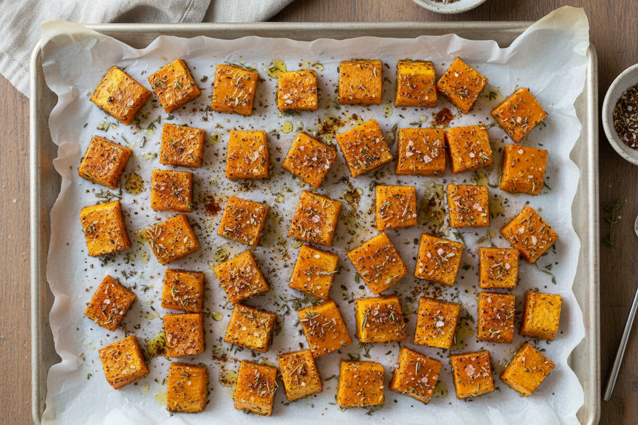 Oven Baked Butternut Squash preparation step 2