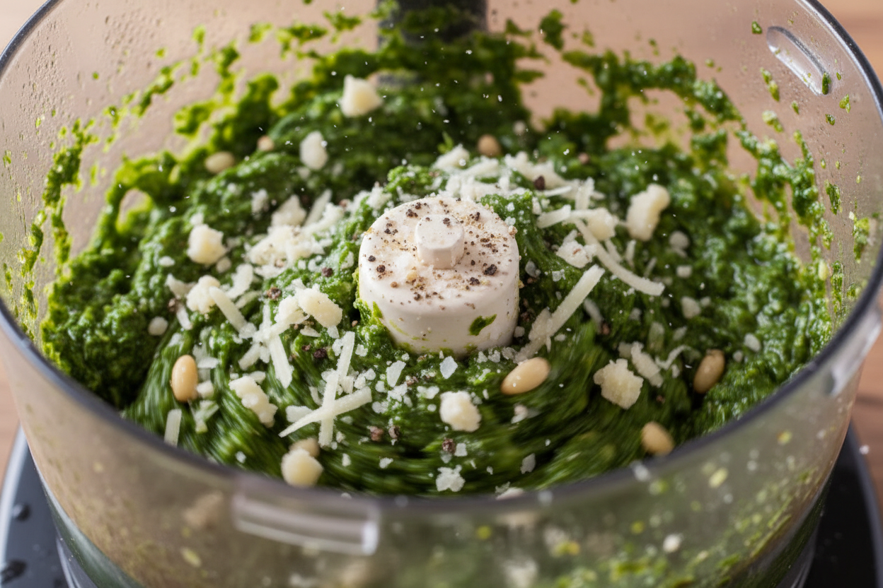 Perfect Basil Pesto preparation step 2