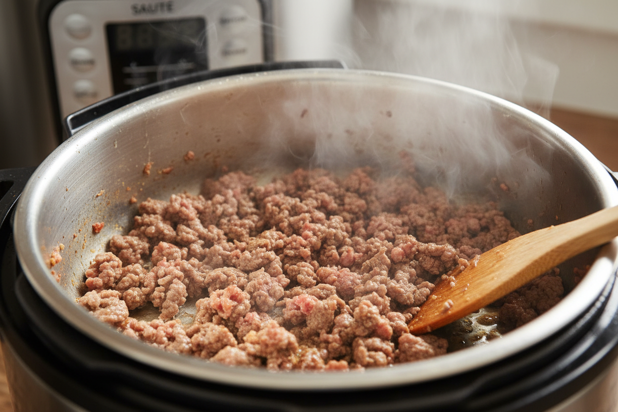 Quick Keto Chili Recipe Made In The Pressure Cooker preparation step 1