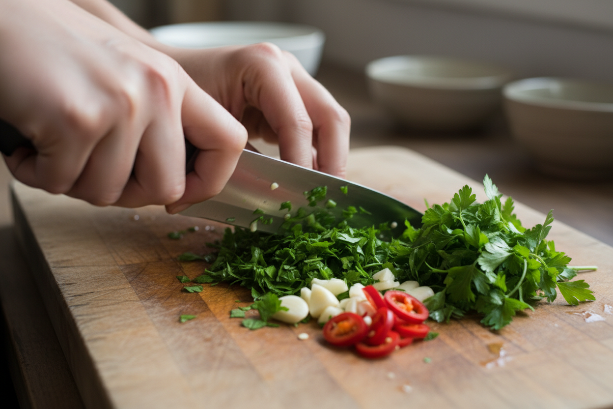 Quick & Easy Chimichurri Steak preparation step 1