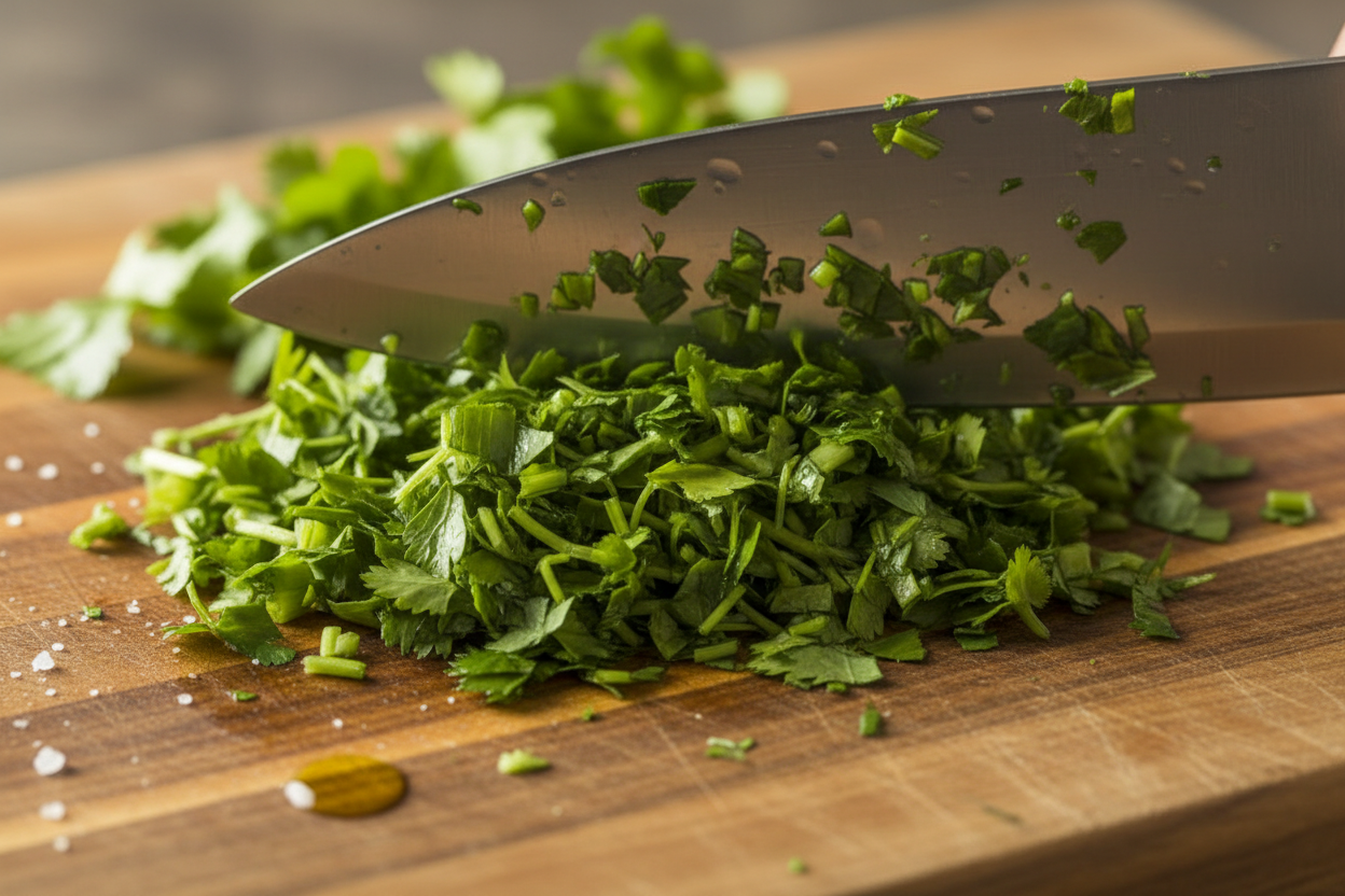 Quick and Easy Chimichurri Sauce preparation step 1