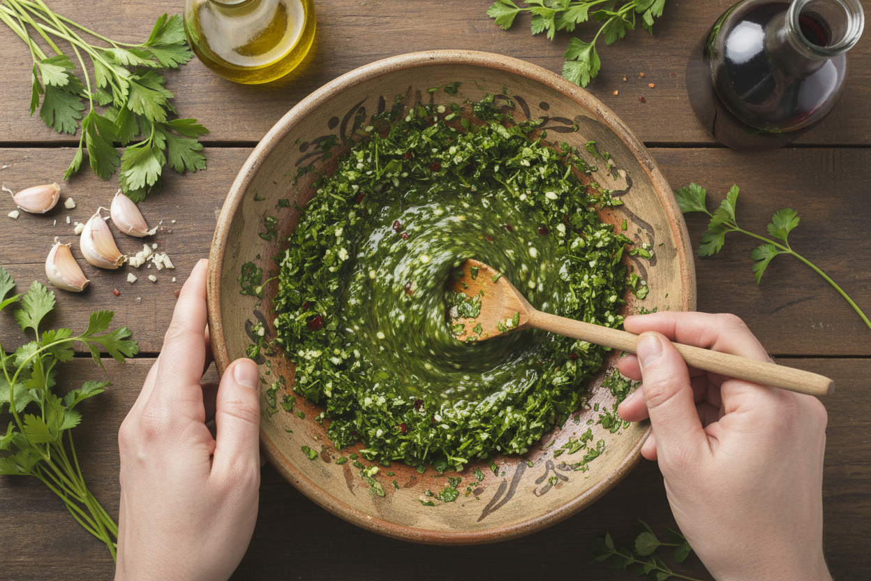 Quick and Easy Chimichurri Sauce preparation step 2
