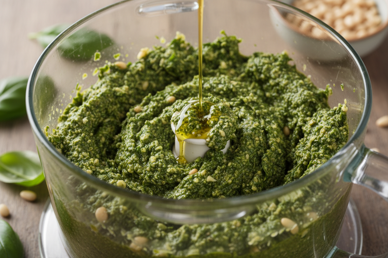 Roasted Pistachio Pesto preparation step 2