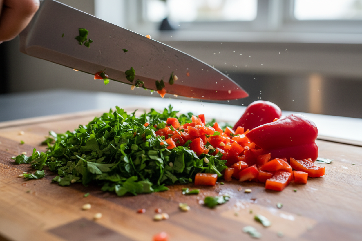 Smoky Red Chimichurri preparation step 1