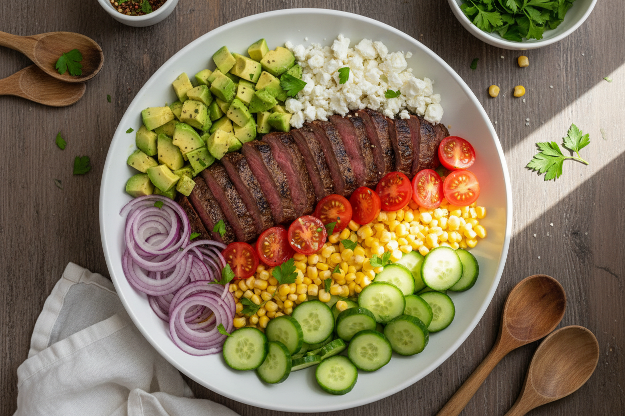 Steak Cobb Salad preparation step 2
