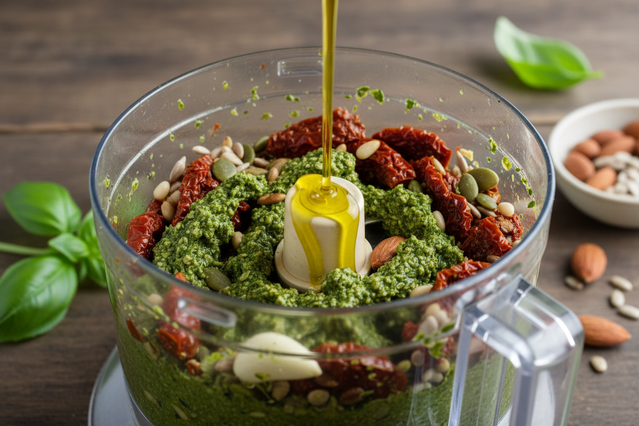 Sun-Dried Tomato Pesto preparation step 2