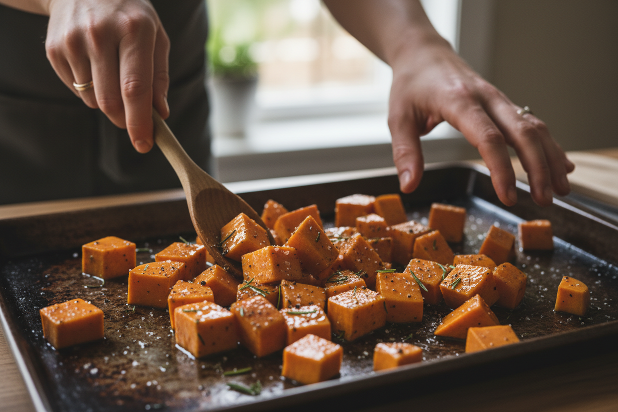Sweet Potato Taco Bowl With Savory Ground Beef preparation step 1