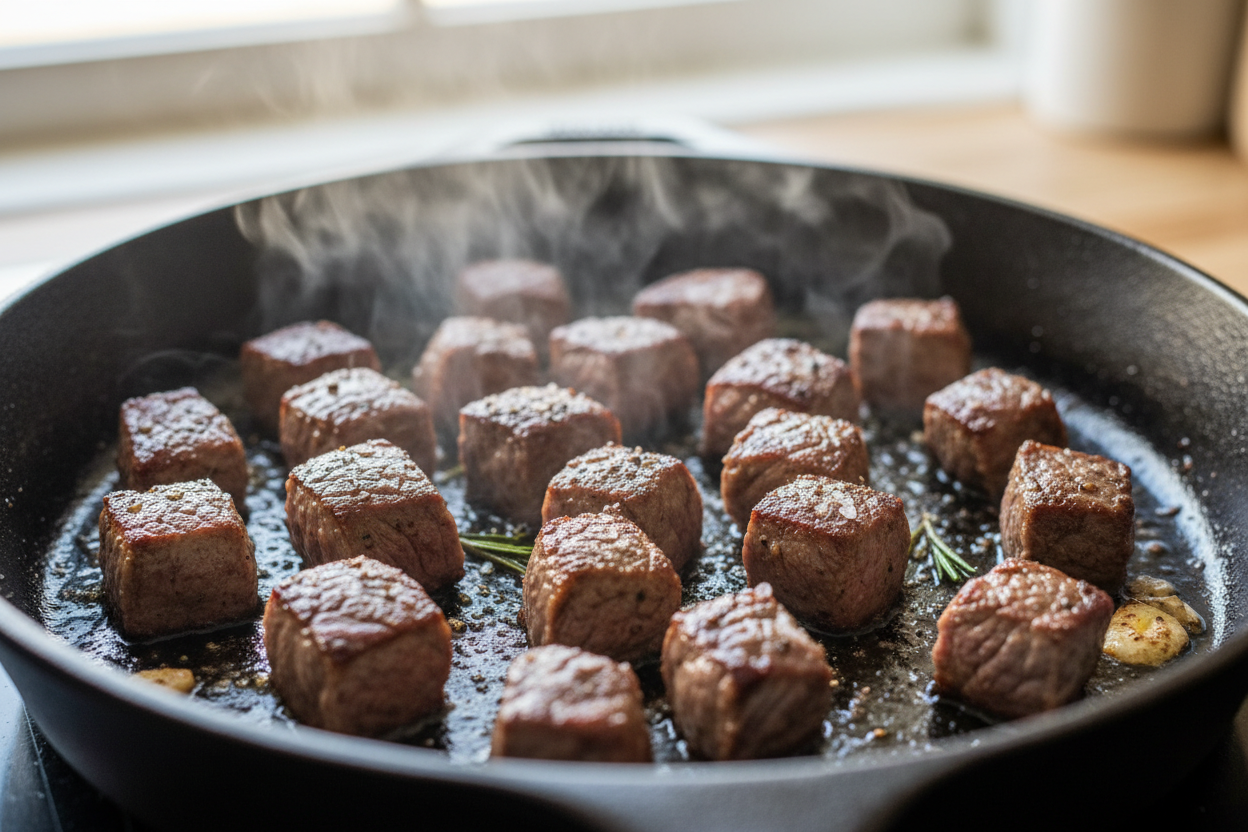 Teriyaki Steak Bites With Green Pepper And Onion preparation step 1
