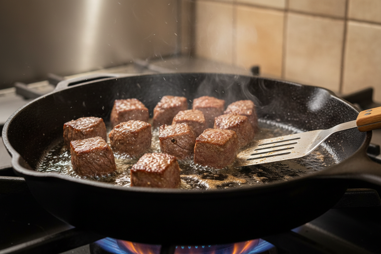 Teriyaki Steak Bites preparation step 1