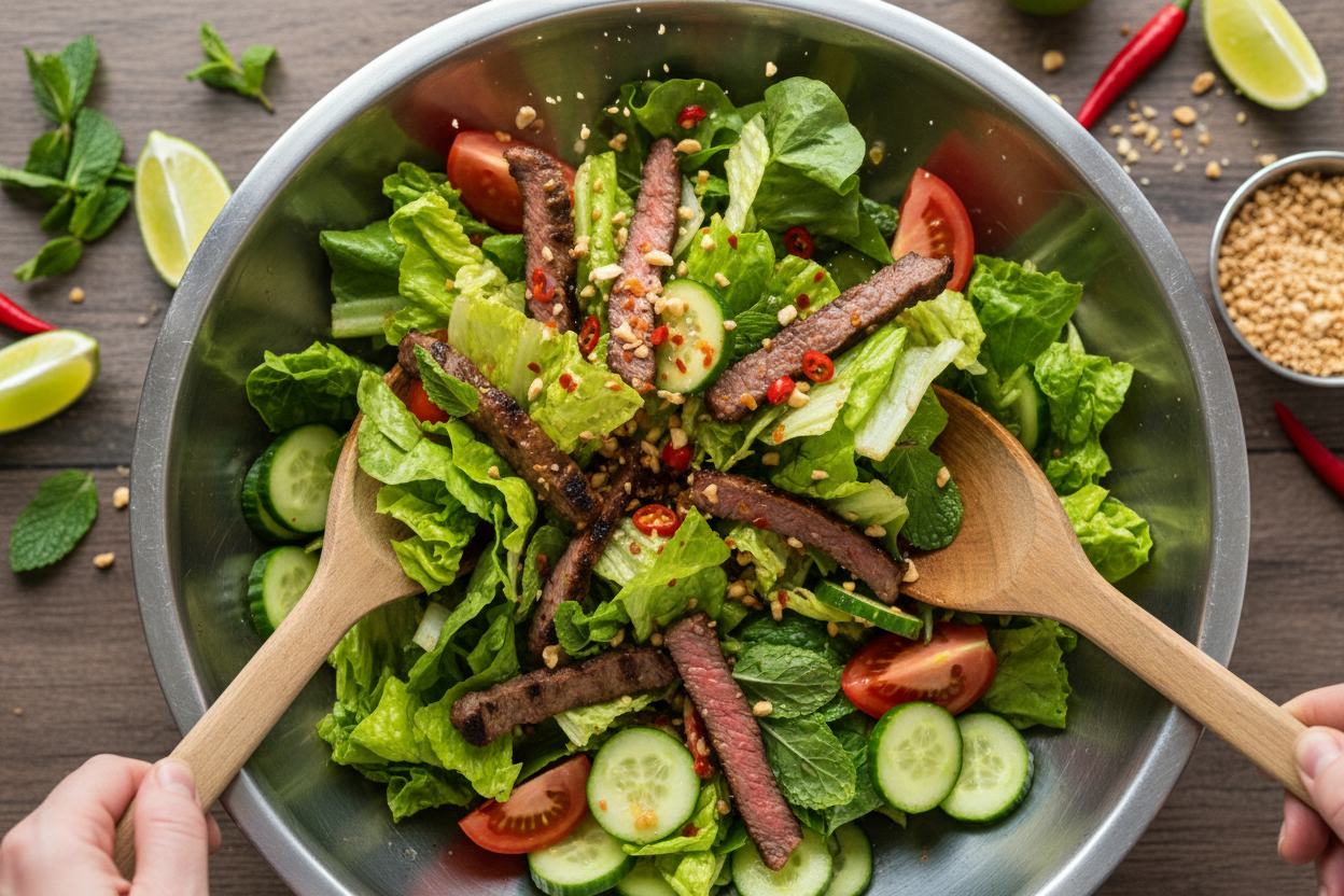 Thai Beef Salad preparation step 2