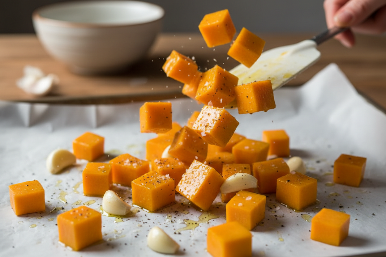 The BEST Mashed Butternut Squash preparation step 1