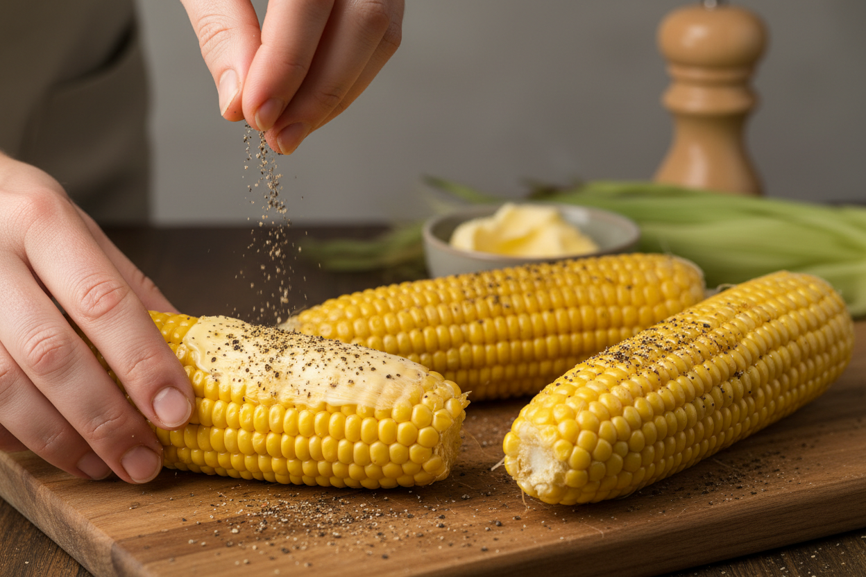 The Best Ever Oven Roasted Corn preparation step 1