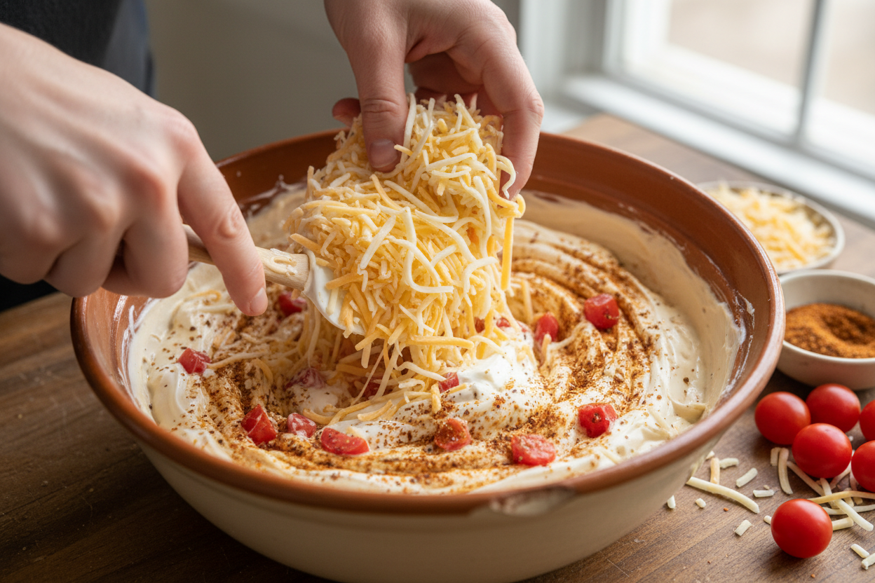 The Easiest Party Dip Ever preparation step 1