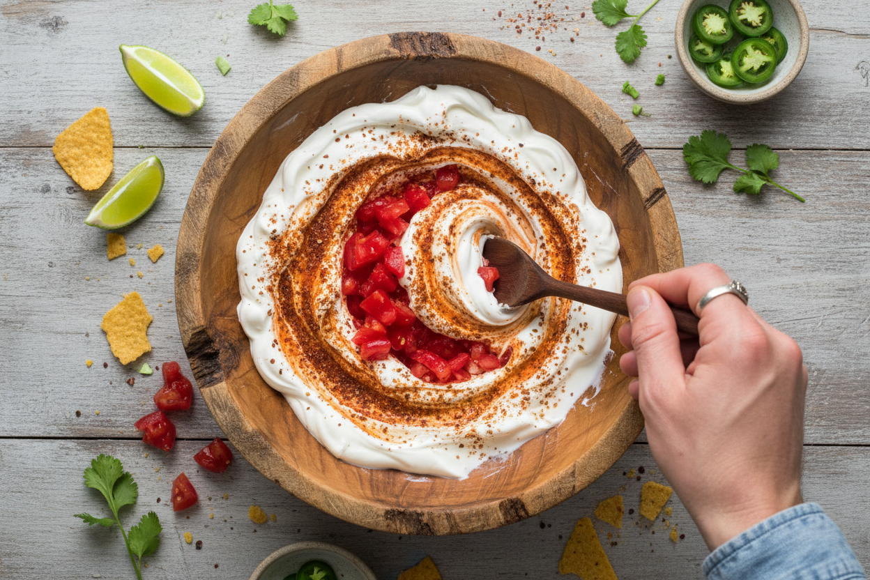 The Easiest Party Dip Ever preparation step 2