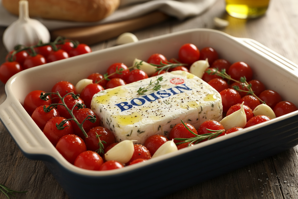 Tik Tok Viral Boursin Cheese Pasta preparation step 2
