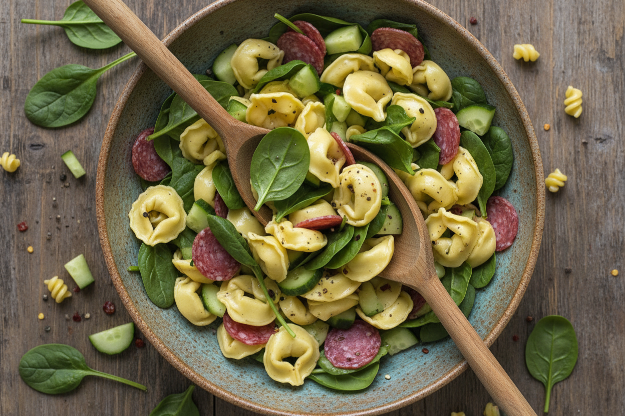 Tortellini Pasta Salad preparation step 2