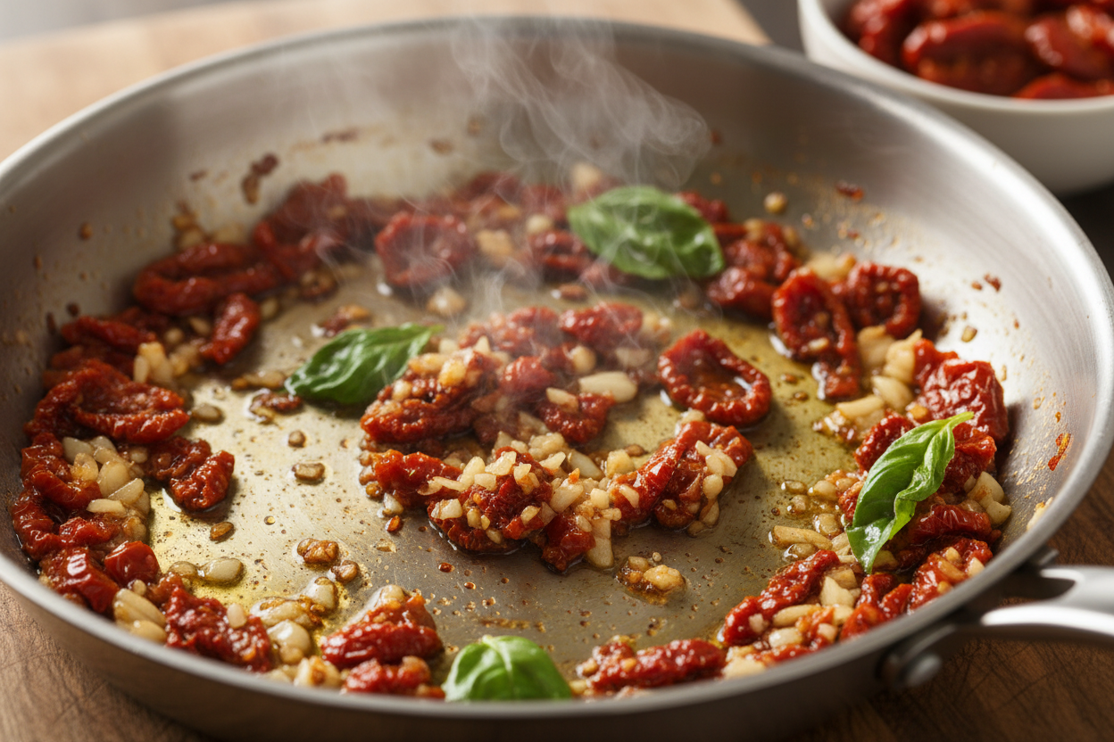 Tuscan Chicken Pasta preparation step 2