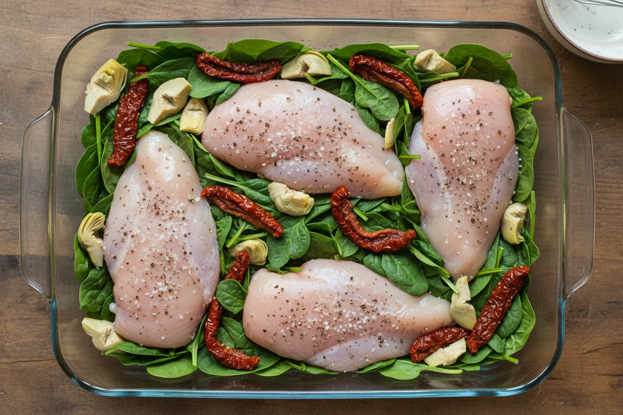 Tuscan Garlic Chicken preparation step 2