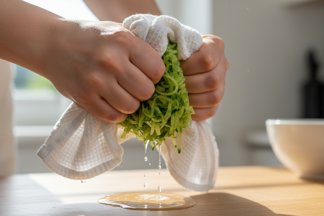 Tzatziki Sauce preparation step 1