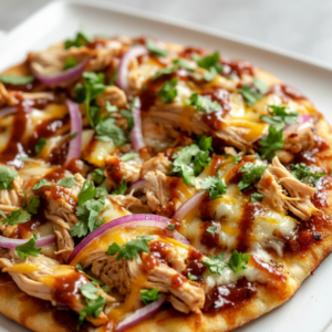 Quick & Easy Barbecue Chicken Flatbread Recipe (30 Minutes)
