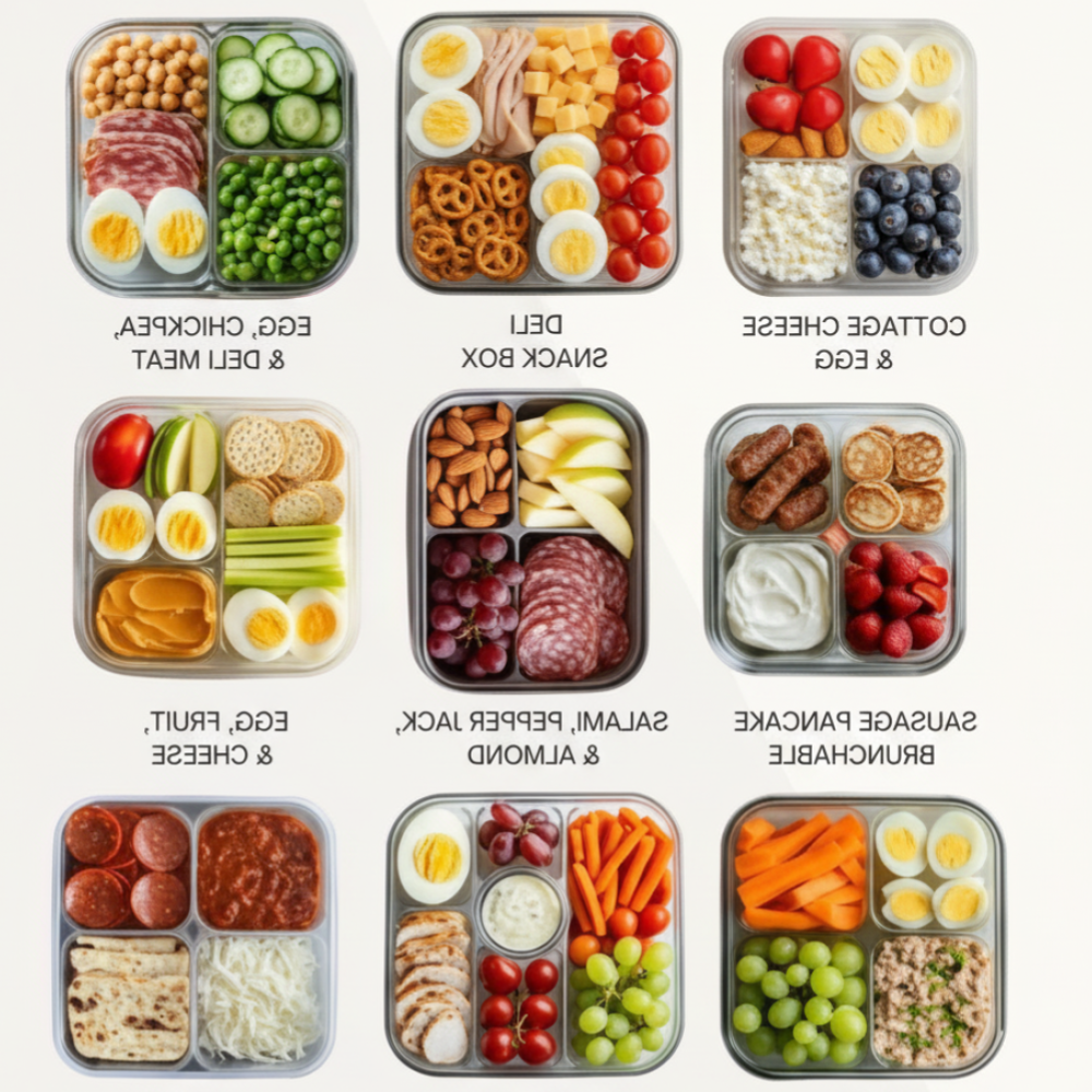 Beef, Pepper Jack, and Almond Snack Box: Easy Meal Prep