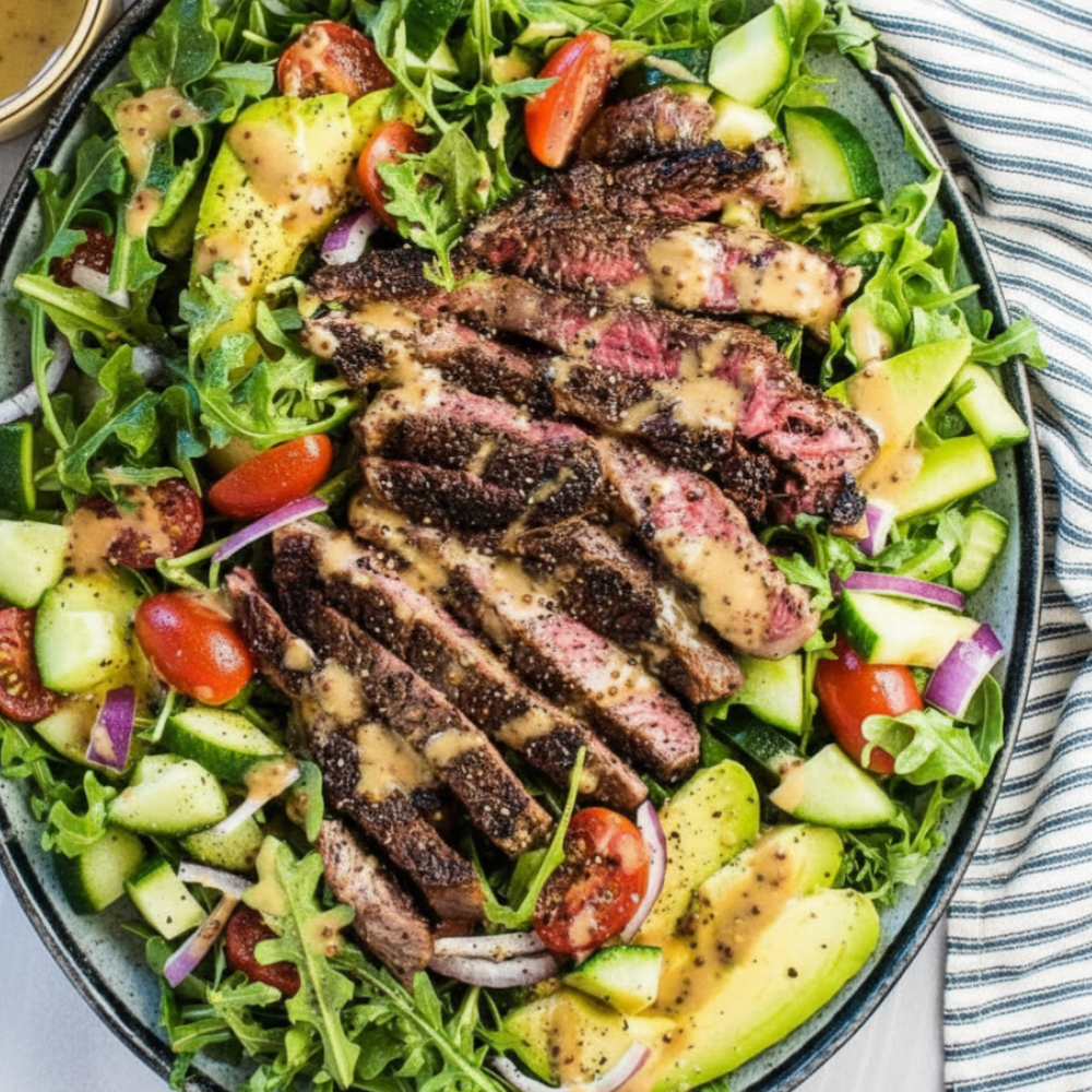 Ultimate Grilled Beef Salad Recipe with Mustard Vinaigrette