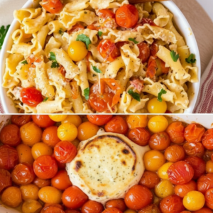 Viral TikTok Baked Boursin Pasta Recipe with Cherry Tomatoes