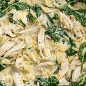 Creamy One-Pot Chicken and Boursin Orzo Recipe