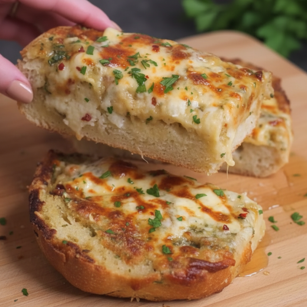 Garlic Confit Cheese Loaf: A Simple Baked Appetizer