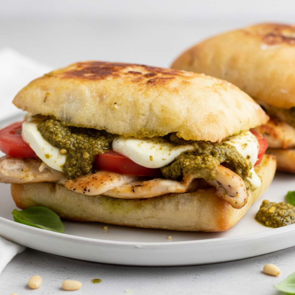 Bistro-Style Grilled Poultry & Basil Spread Melt