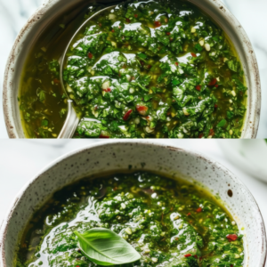 Quick 10-Minute Argentinian Herb Condiment for Grilled Meats