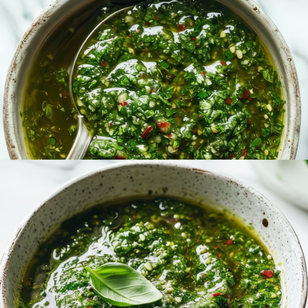 Quick 10-Minute Argentinian Herb Condiment for Grilled Meats