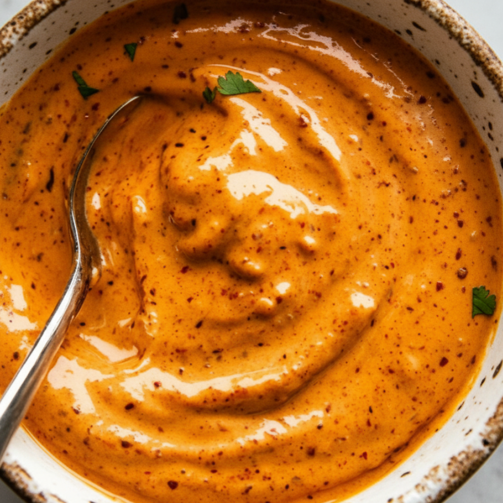 Quick Homemade Smoky Pepper Sauce: A Spicy Creamy Dip