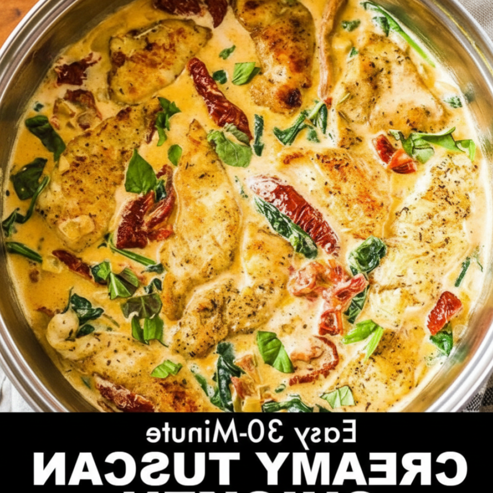 Creamy Tuscan Chicken: Easy 30-Minute Skillet Recipe