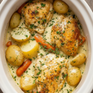 Crockpot Garlic Butter Chicken: Easy Slow Cooker Stew