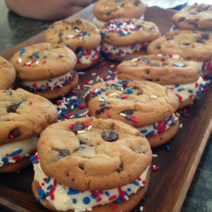Patriotic DIY Ice Cream Sandwiches for the Fourth of July