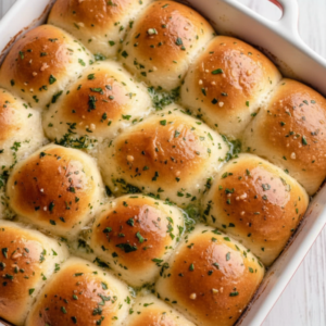Soft & Fluffy Homemade Garlic Herb Dinner Rolls Recipe