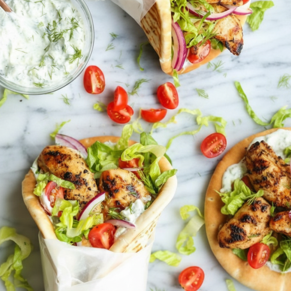 Authentic Greek Chicken Gyros: Easy Homemade Recipe